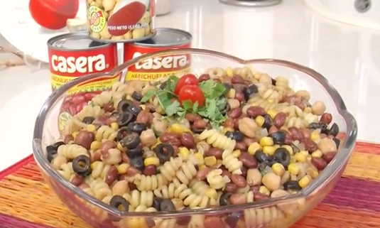 Pasta fria con granos Casera