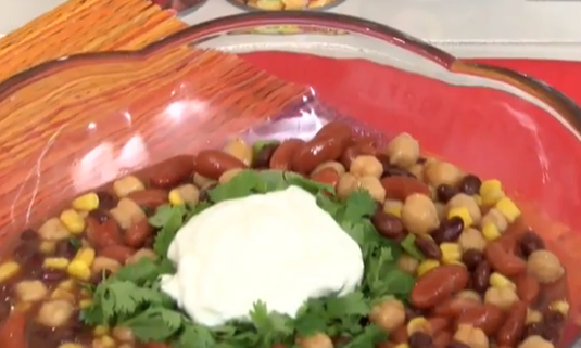Ensalada de habichuelas agridulces Casera