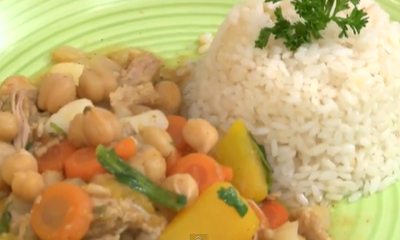 Ternera con garbanzos Casera en fricase