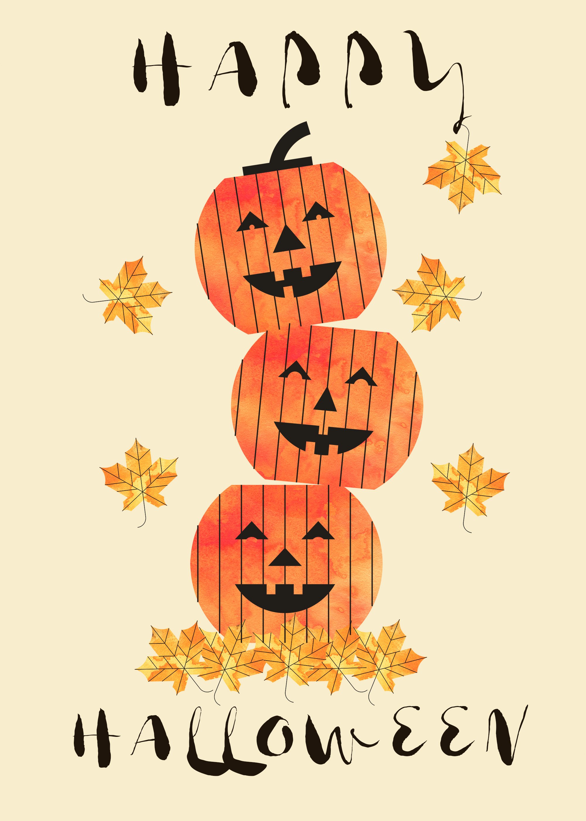 Pumpkin Totem (5X7 Card) copy.jpg
