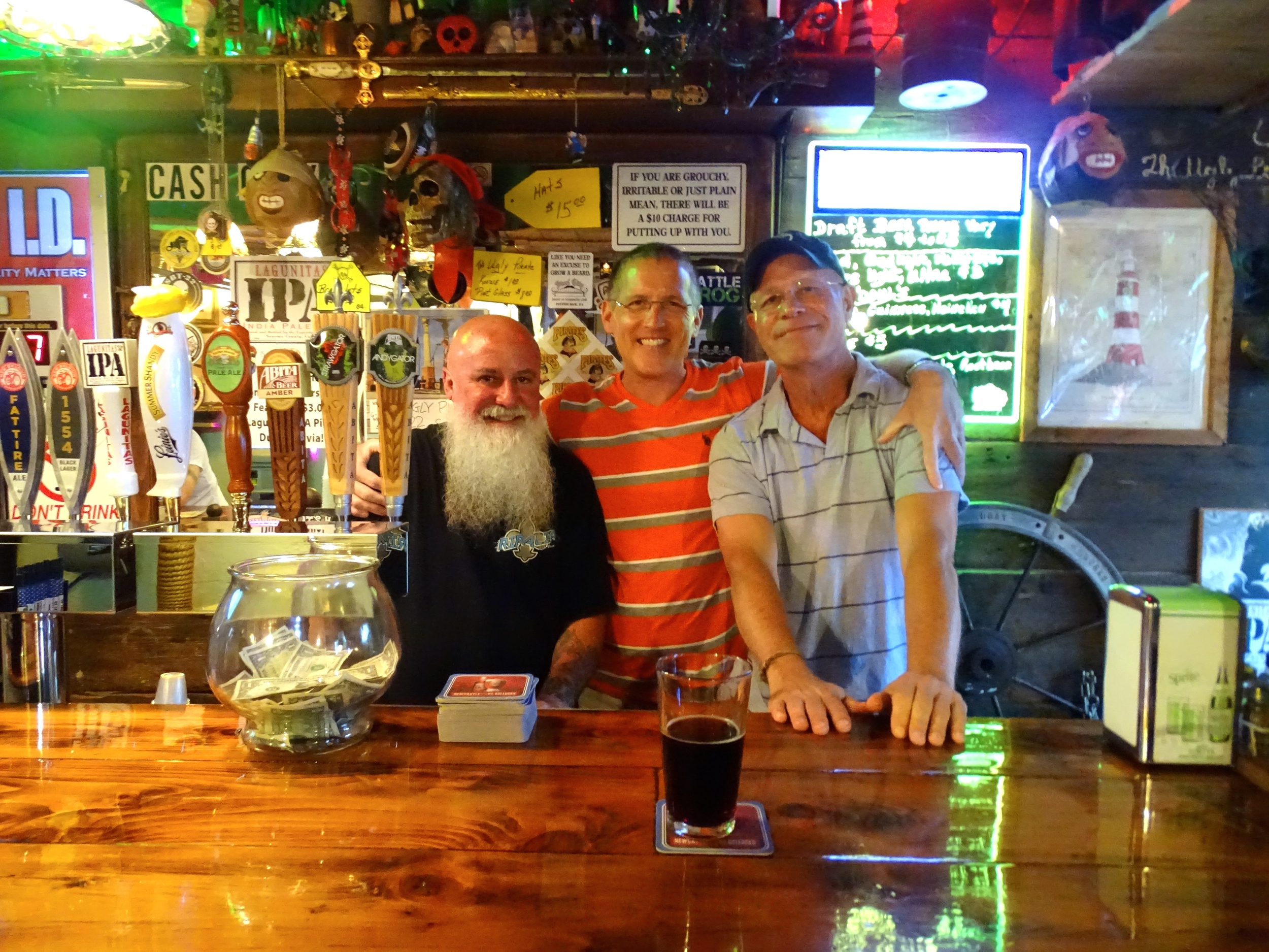 New friends at The Ugly Pirate.
