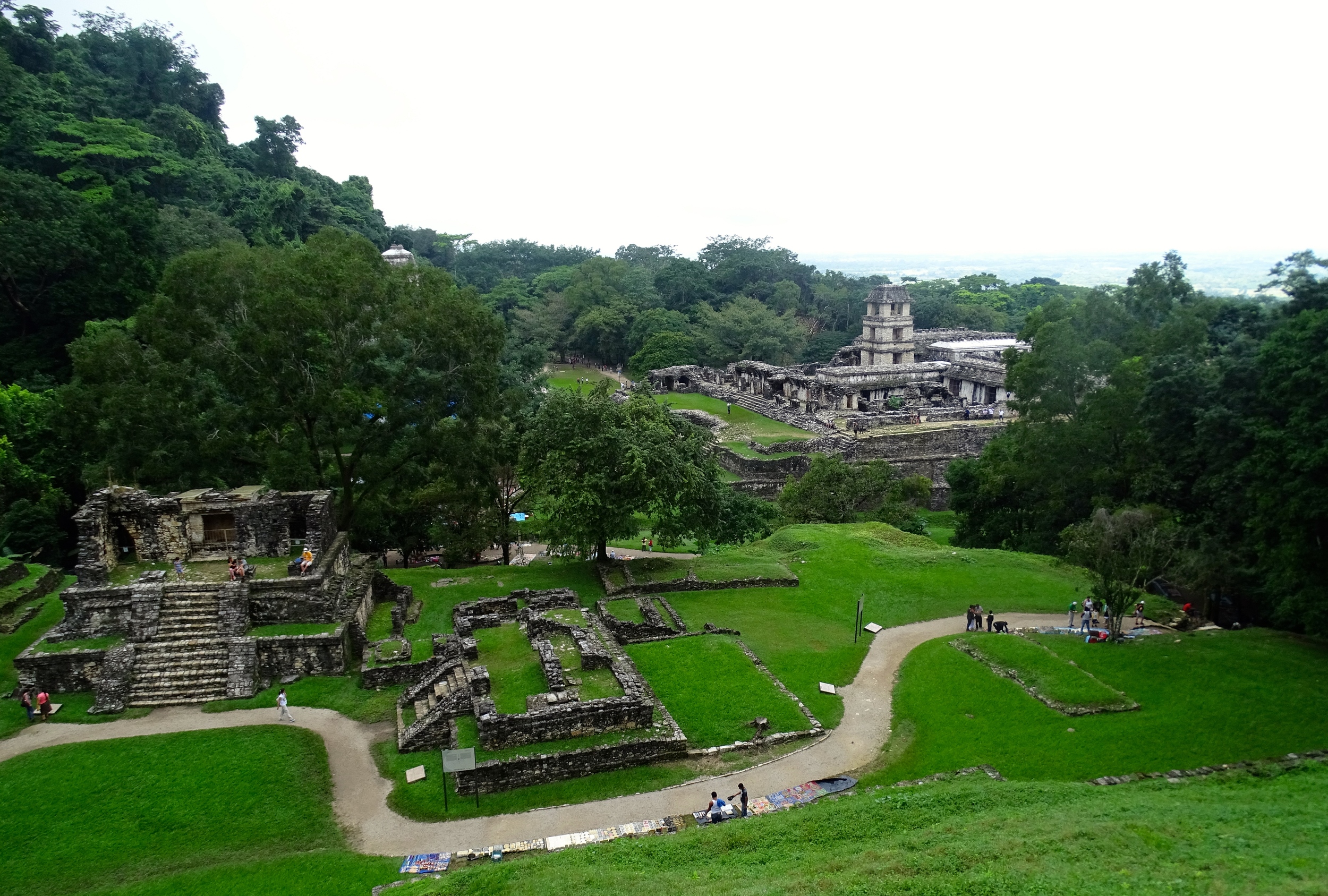 A small portion of the Palenque ruins.