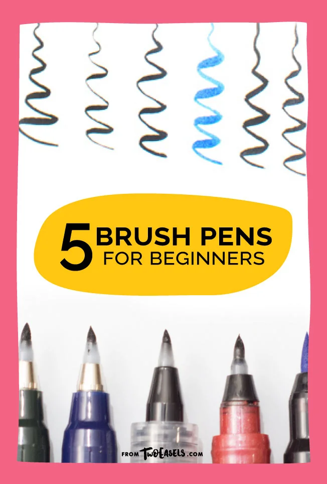 calligraphy with brush pens for beginners