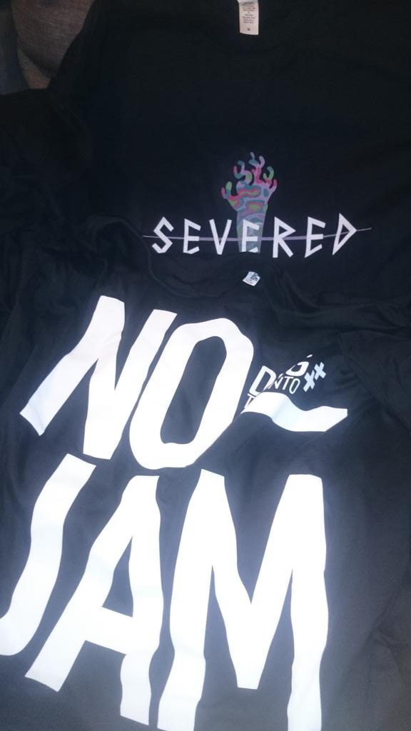 T-shirts from: DrinkBox Studios (I was fanboying the whole time I was playing Severed), and Dames Making Games.