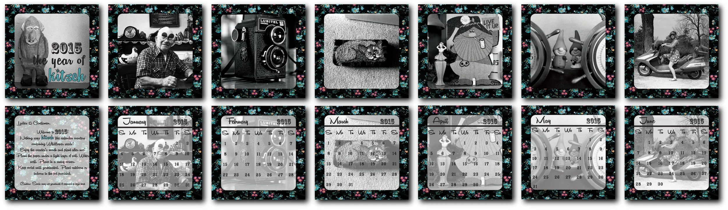 Kitsch Coaster Calendar