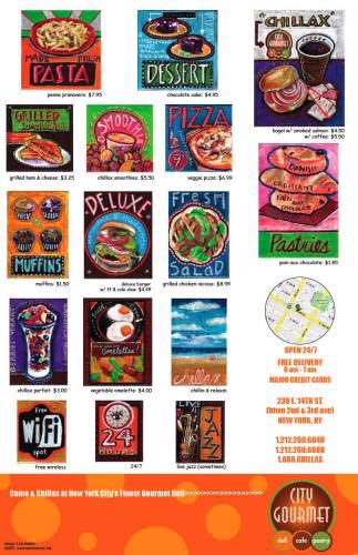 City Gourmet Menu