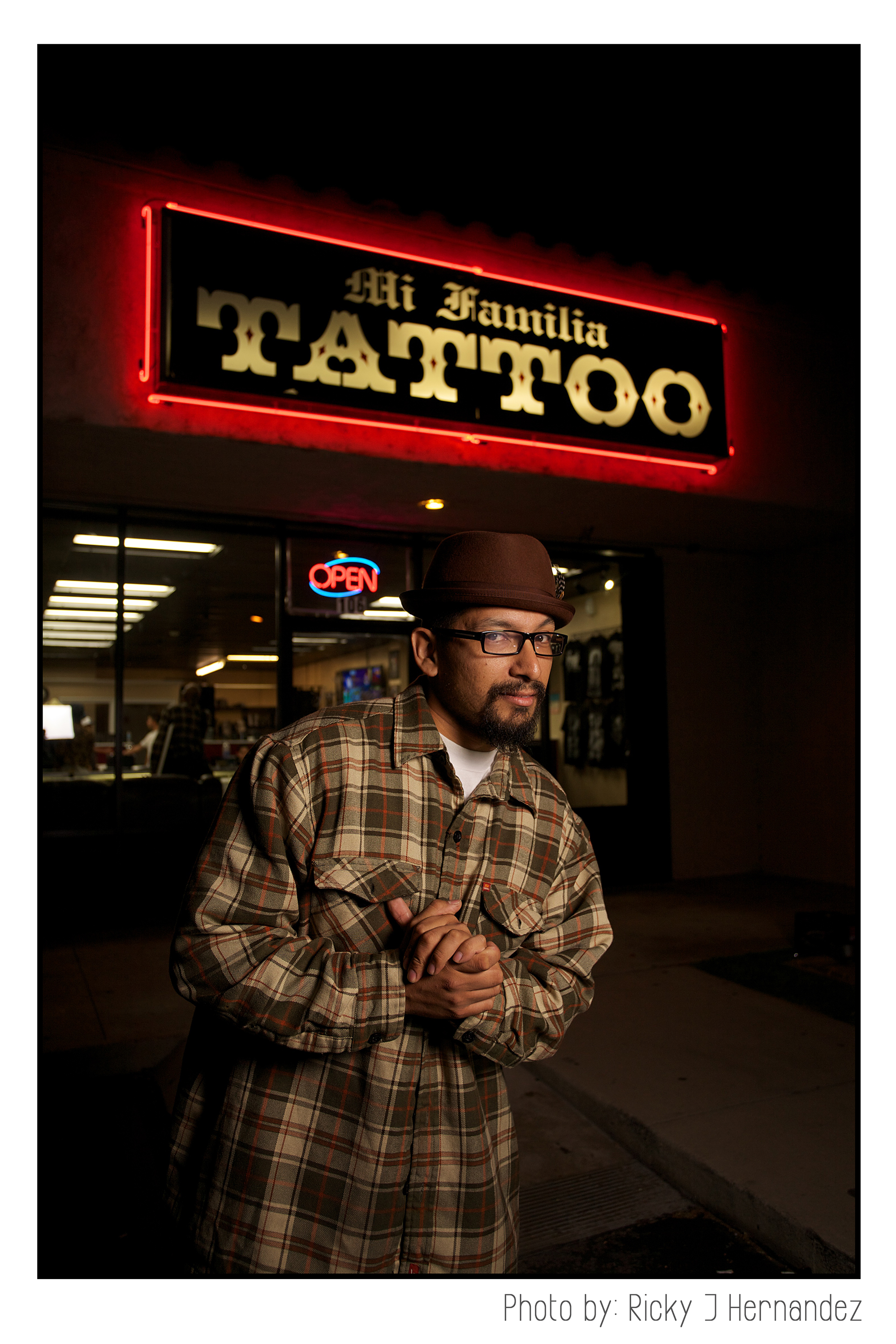 Art night at Mi Familia Tattoo Shop in Anaheim CA.