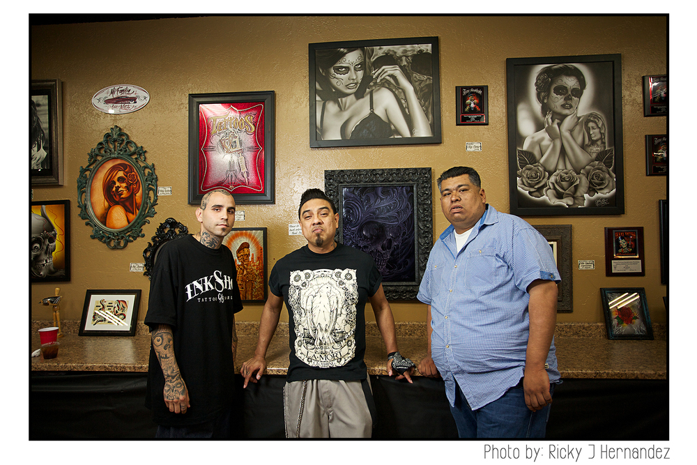 La Familia de "Mi Familia Tattoo"- Tattoo Shop Grand Opening