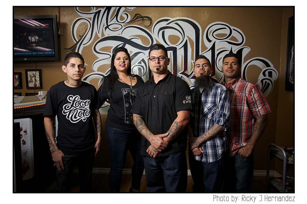 La Familia de "Mi Familia Tattoo"- Tattoo Shop Grand Opening