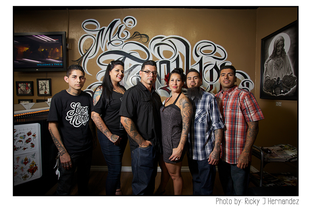 La Familia de "Mi Familia Tattoo"- Tattoo Shop Grand Opening