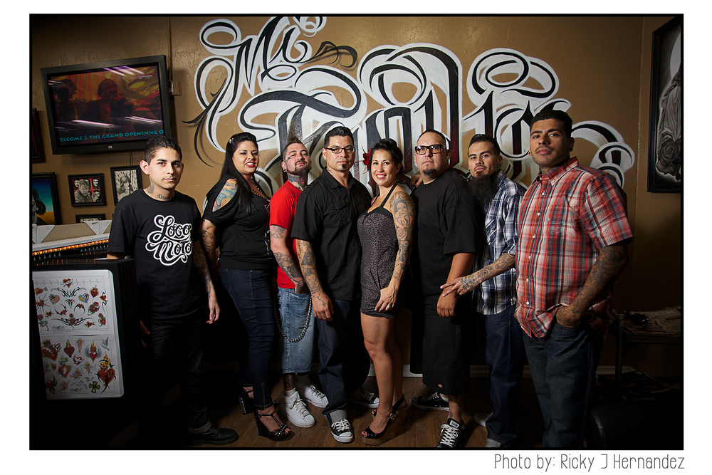 La Familia de "Mi Familia Tattoo"- Tattoo Shop Grand Opening