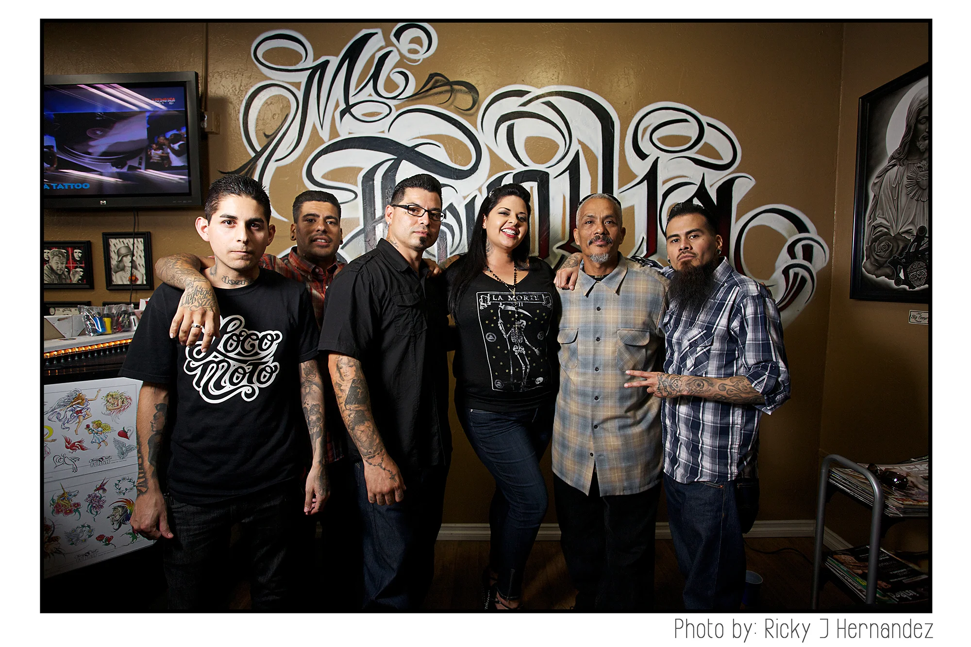 La Familia de "Mi Familia Tattoo"- Tattoo Shop Grand Opening