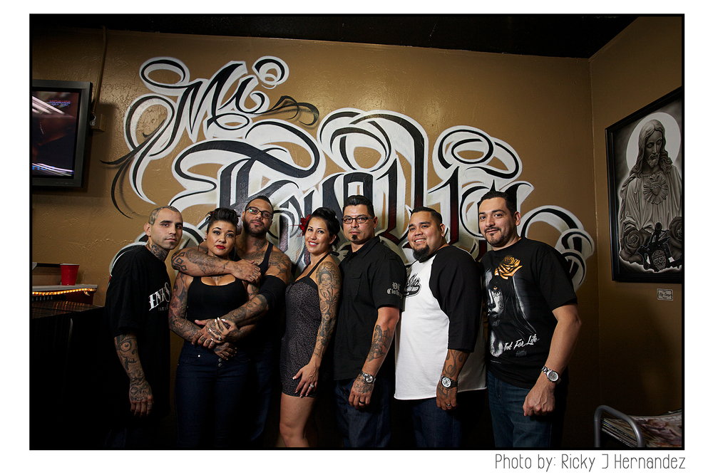 La Familia de "Mi Familia Tattoo"- Tattoo Shop Grand Opening