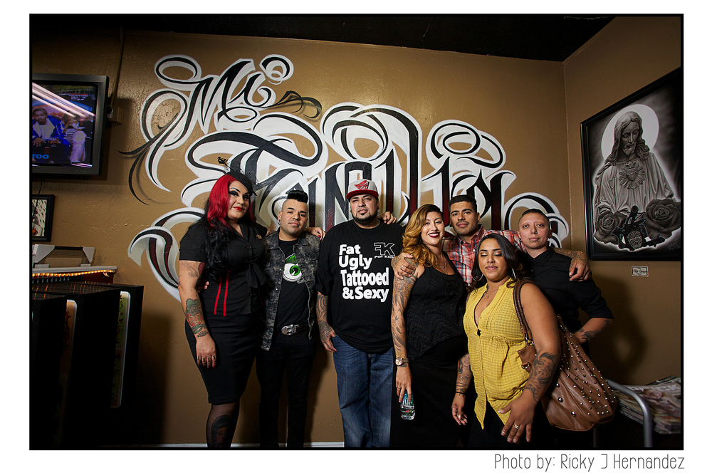 La Familia de "Mi Familia Tattoo"- Tattoo Shop Grand Opening