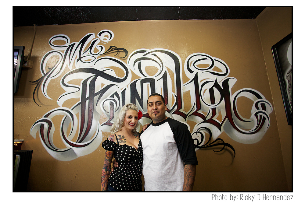 La Familia de "Mi Familia Tattoo"- Tattoo Shop Grand Opening