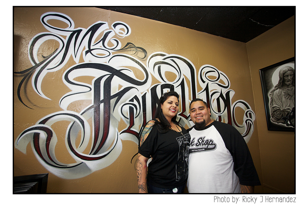 La Familia de "Mi Familia Tattoo"- Tattoo Shop Grand Opening