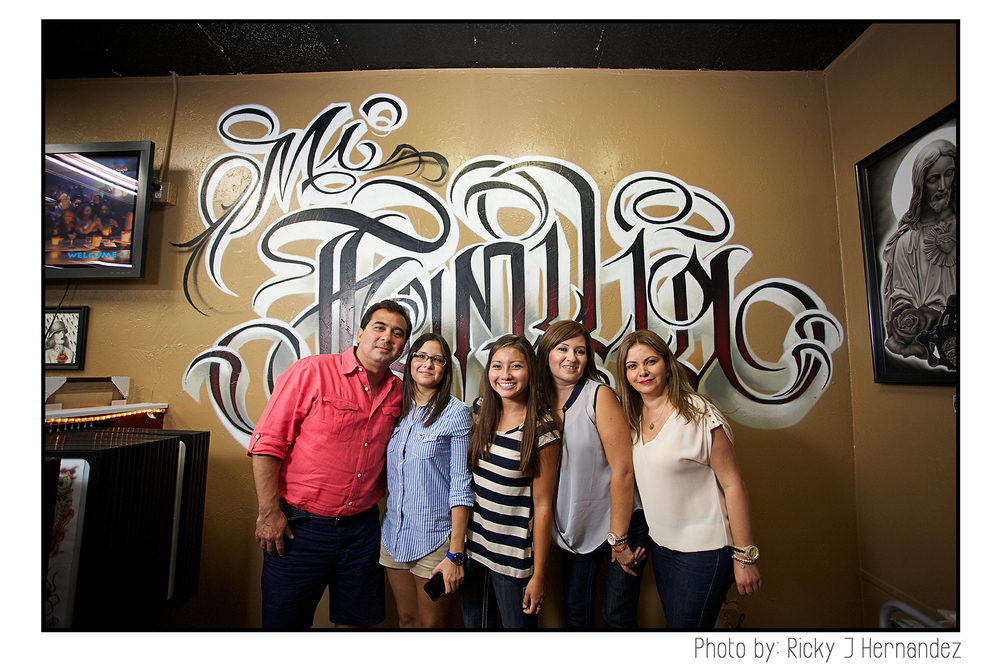 La Familia de "Mi Familia Tattoo"- Tattoo Shop Grand Opening