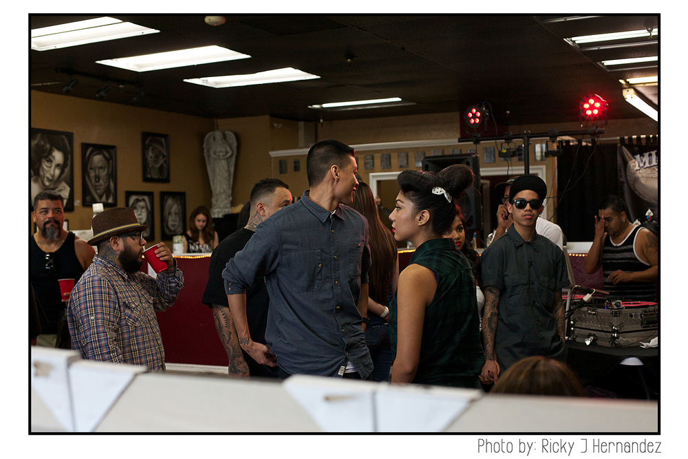 La Familia de "Mi Familia Tattoo"- Tattoo Shop Grand Opening