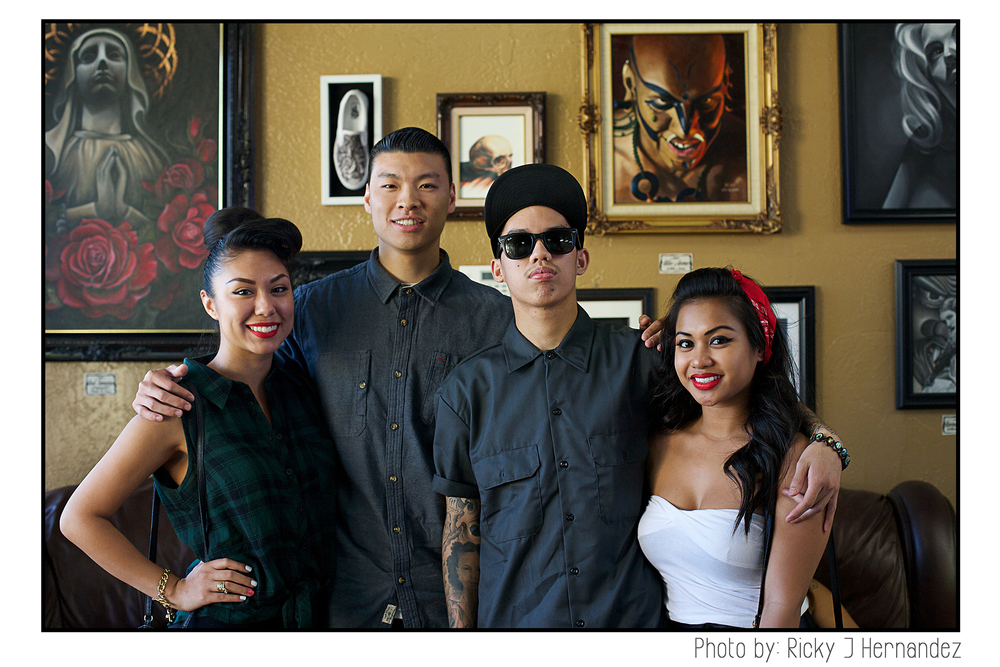 La Familia de "Mi Familia Tattoo"- Tattoo Shop Grand Opening