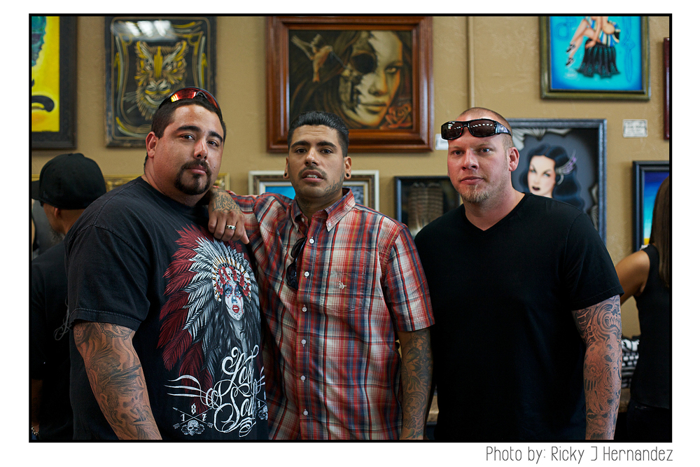 La Familia de "Mi Familia Tattoo"- Tattoo Shop Grand Opening