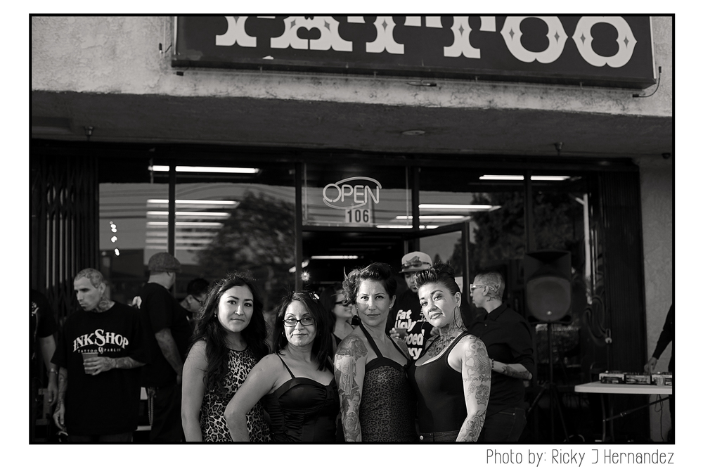 La Familia de "Mi Familia Tattoo"- Tattoo Shop Grand Opening