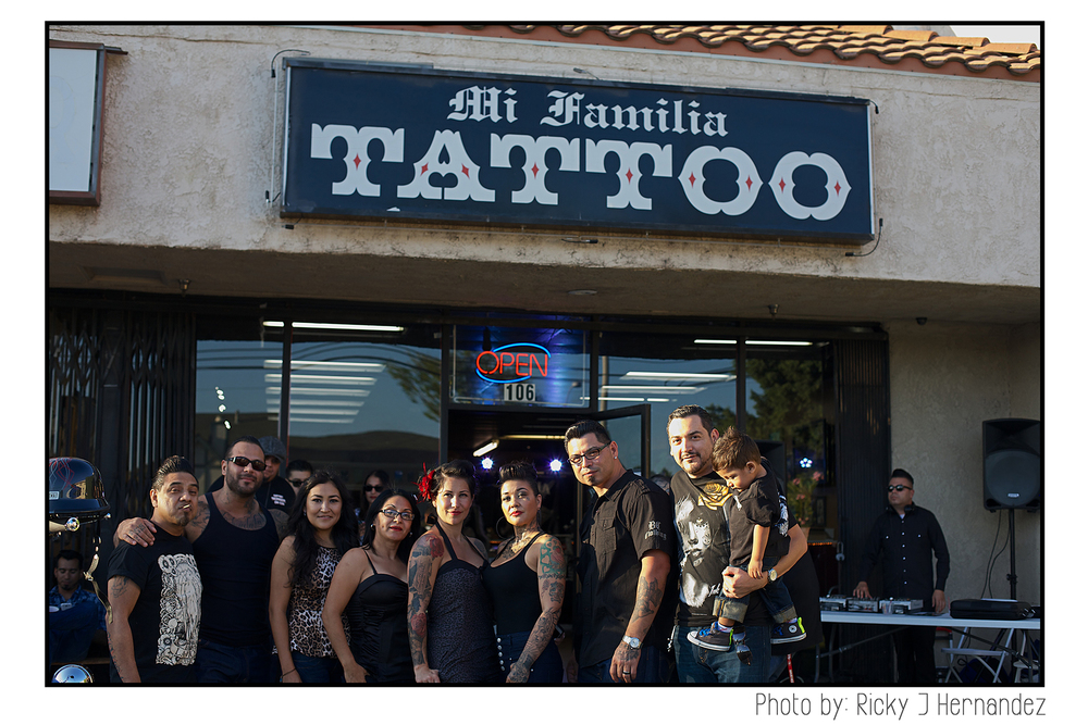 La Familia de "Mi Familia Tattoo"- Tattoo Shop Grand Opening