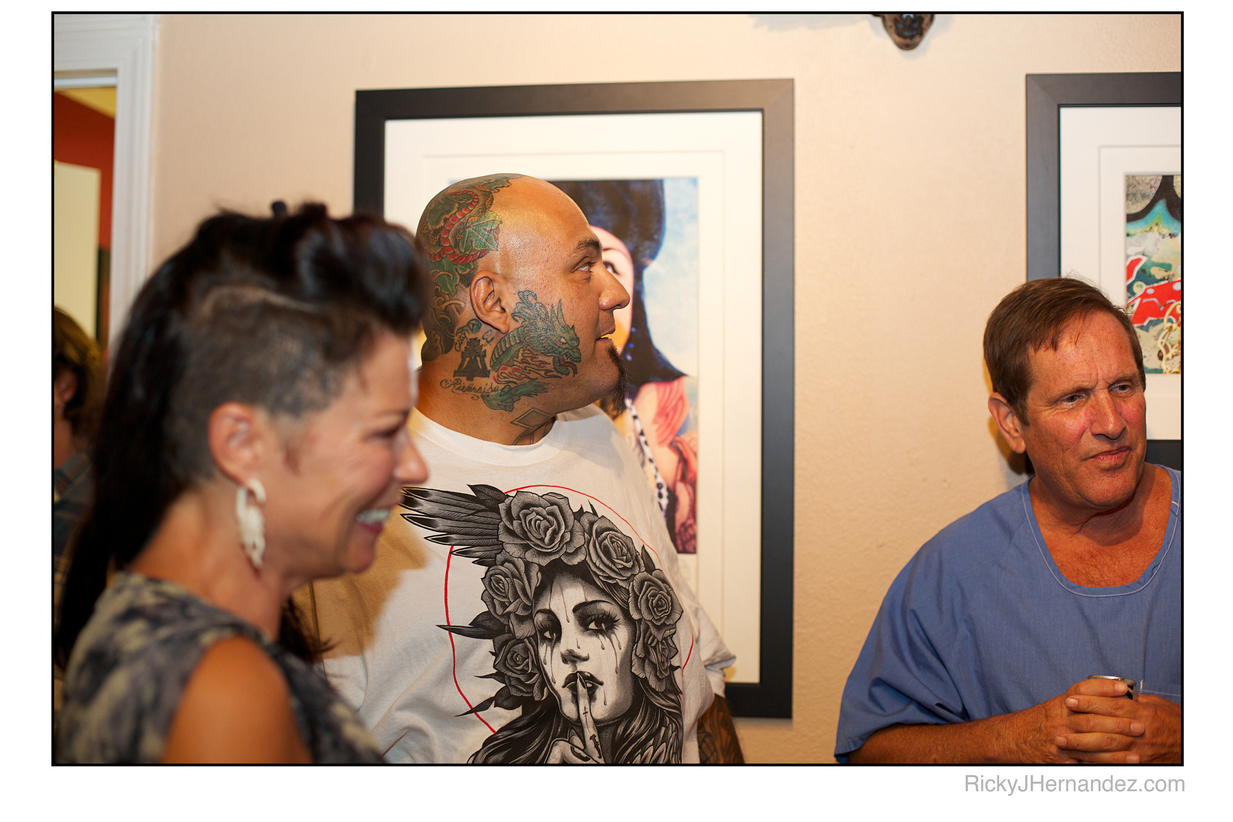 Photos of Gregg Stone Solo Show at Laguna Art walk in Laguna Ink