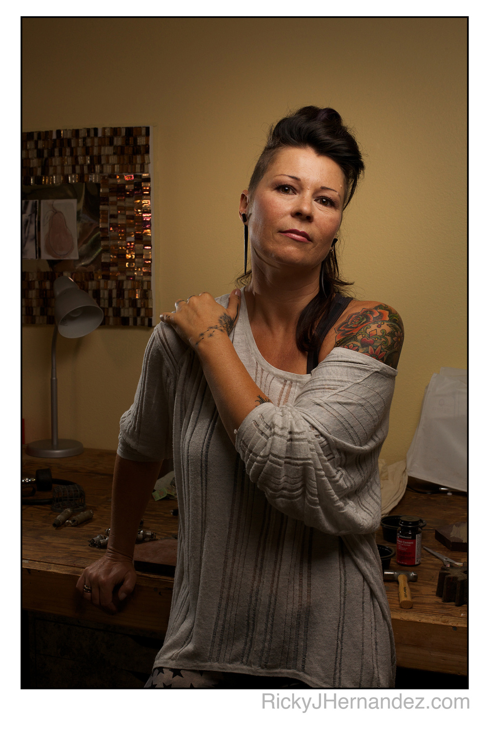 Silke Turner: artist portrait session by Ricky J Hernandez