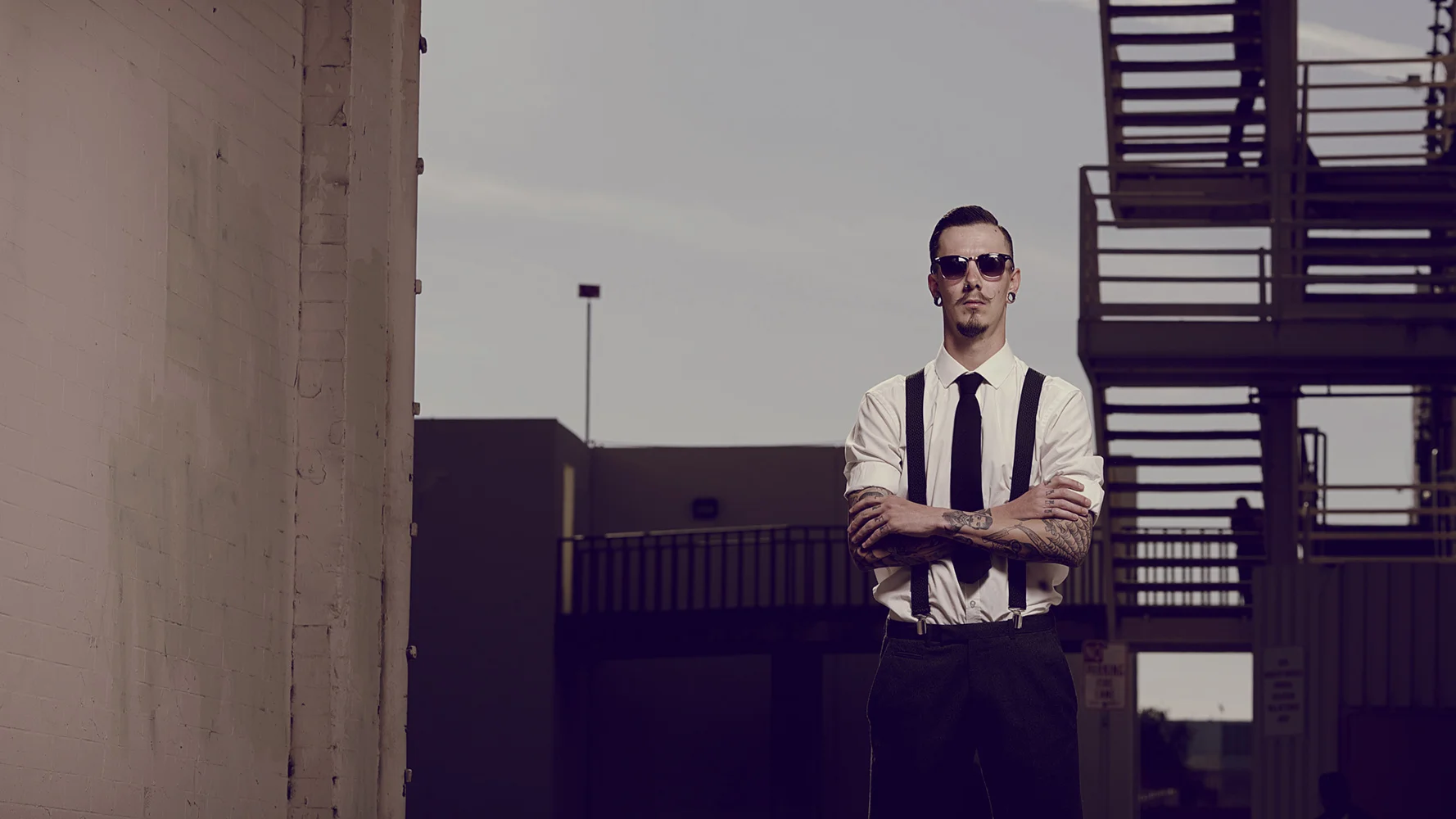 Portrait of Sam Pedder @tattooedrider