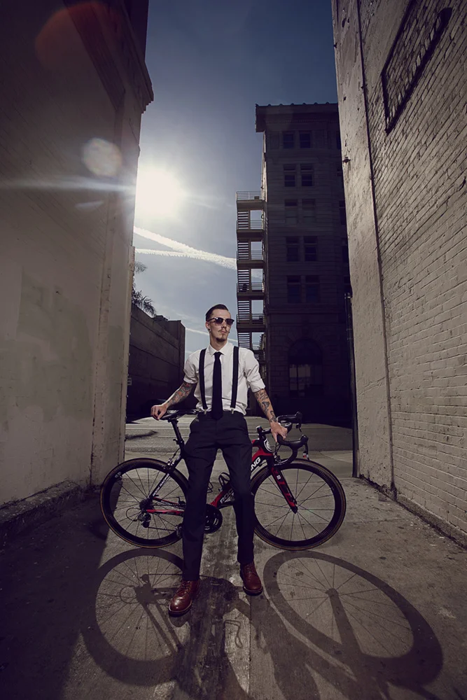 Portrait of Sam Pedder @tattooedrider