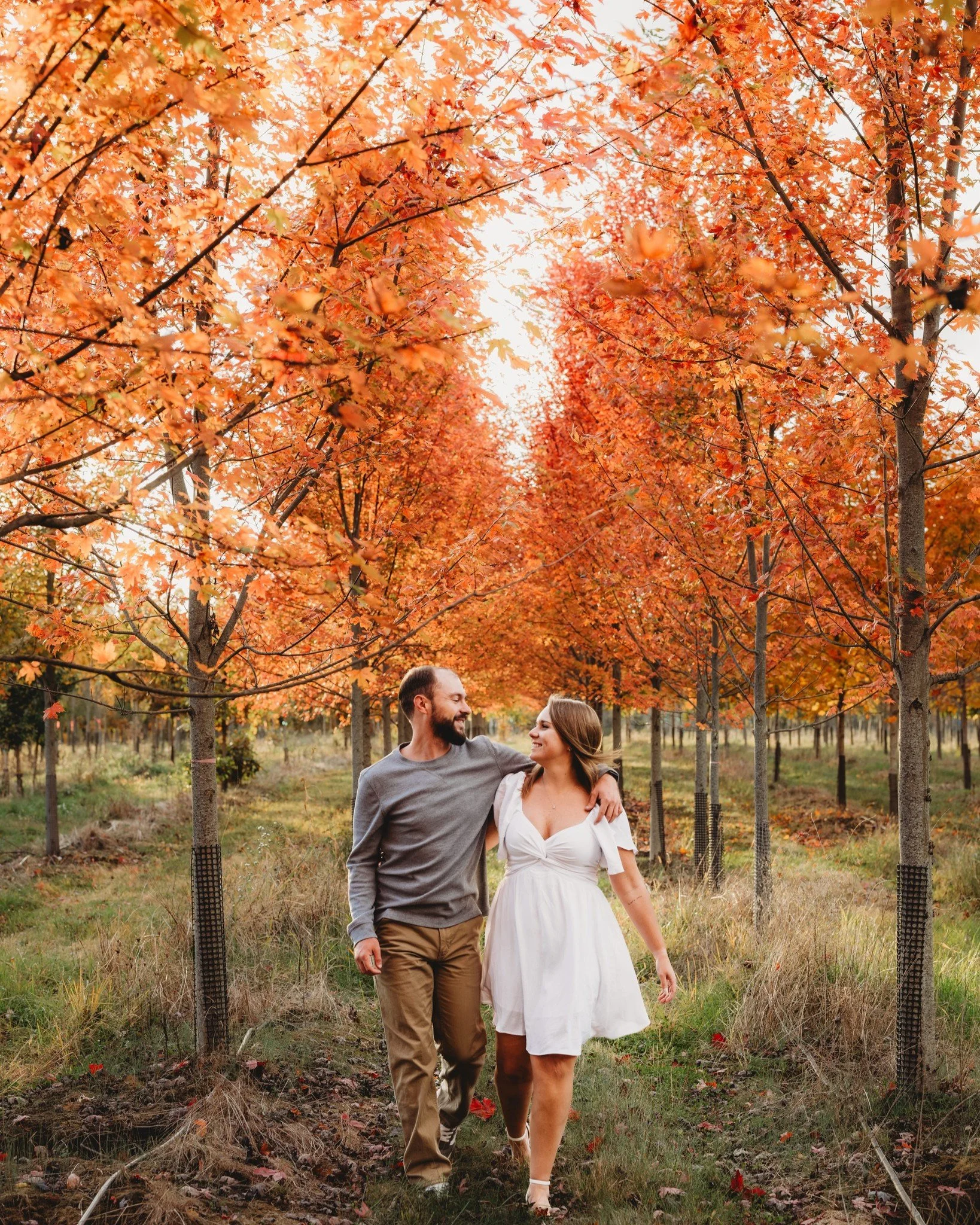 Finally getting around to sharing some of my  fall sessions! First up is Miranda &amp; Steve and some gorgeous fall leaves🤩