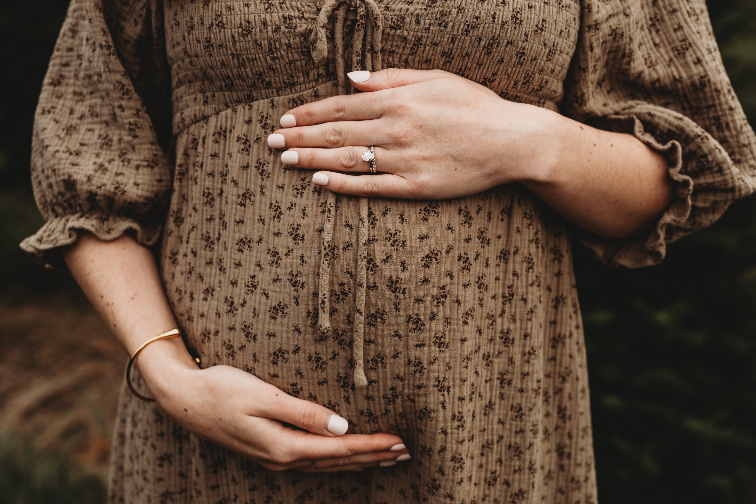 Christmas Tree Farm Maternity Session