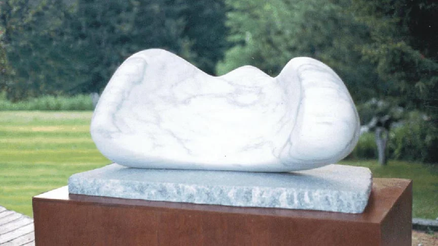 "Wings" Vermont marble, 36 inches long. 1987