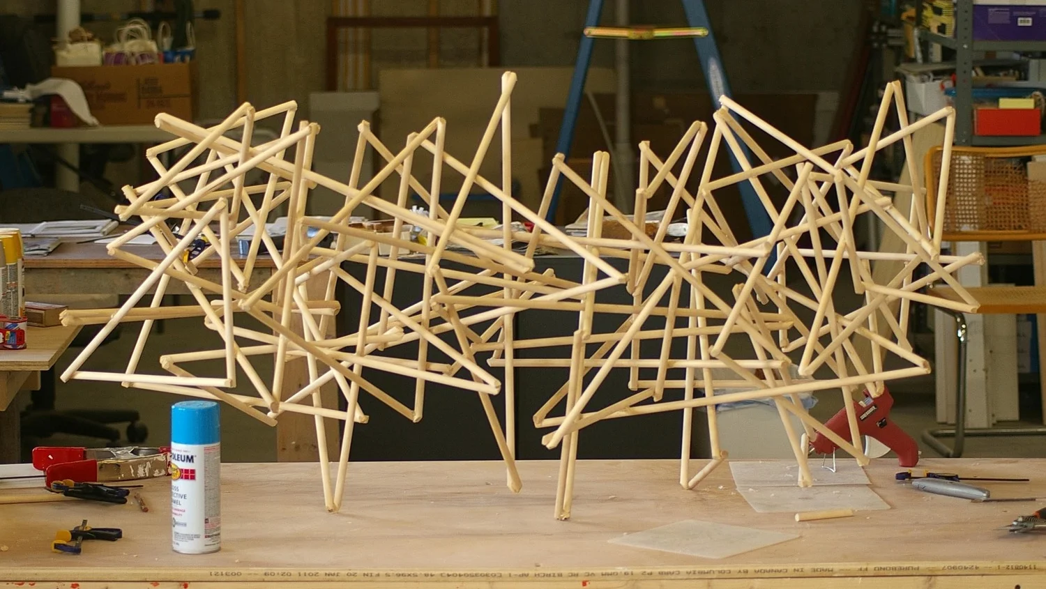 "Chris Christie's Traffic Jam" birchwood, 24x52x22 inches. 2012