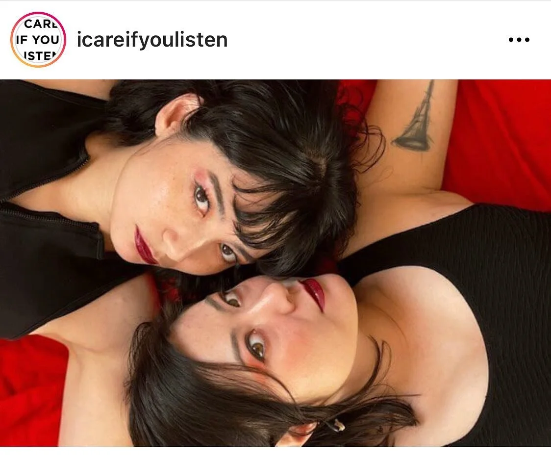 @nldunk and I (@nomonmusic)made a playlist featuring music and videos that shaped our EP and visual aesthetic for @icareifyoulisten as part of their #ListNUp playlist series. 
Link in bio. 
Thanks to @arcookmusic for inviting us and putting it togeth