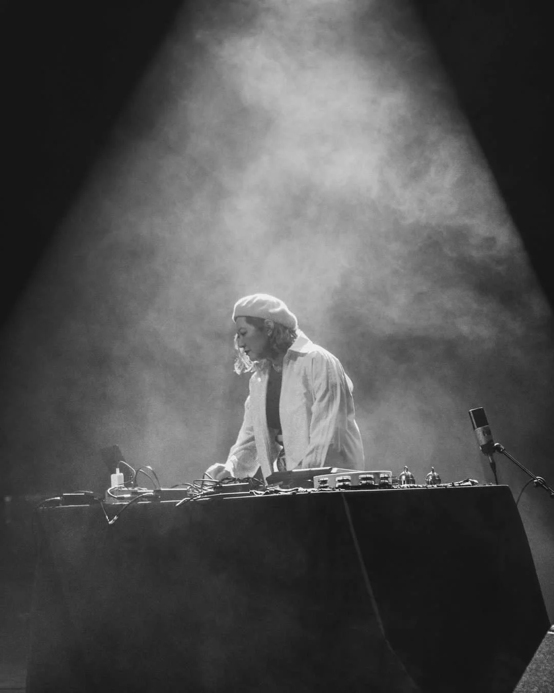 Shayna Dunkelman performing drum machines and percussion