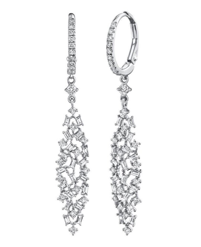 Top 149+ baguette diamond drop earrings