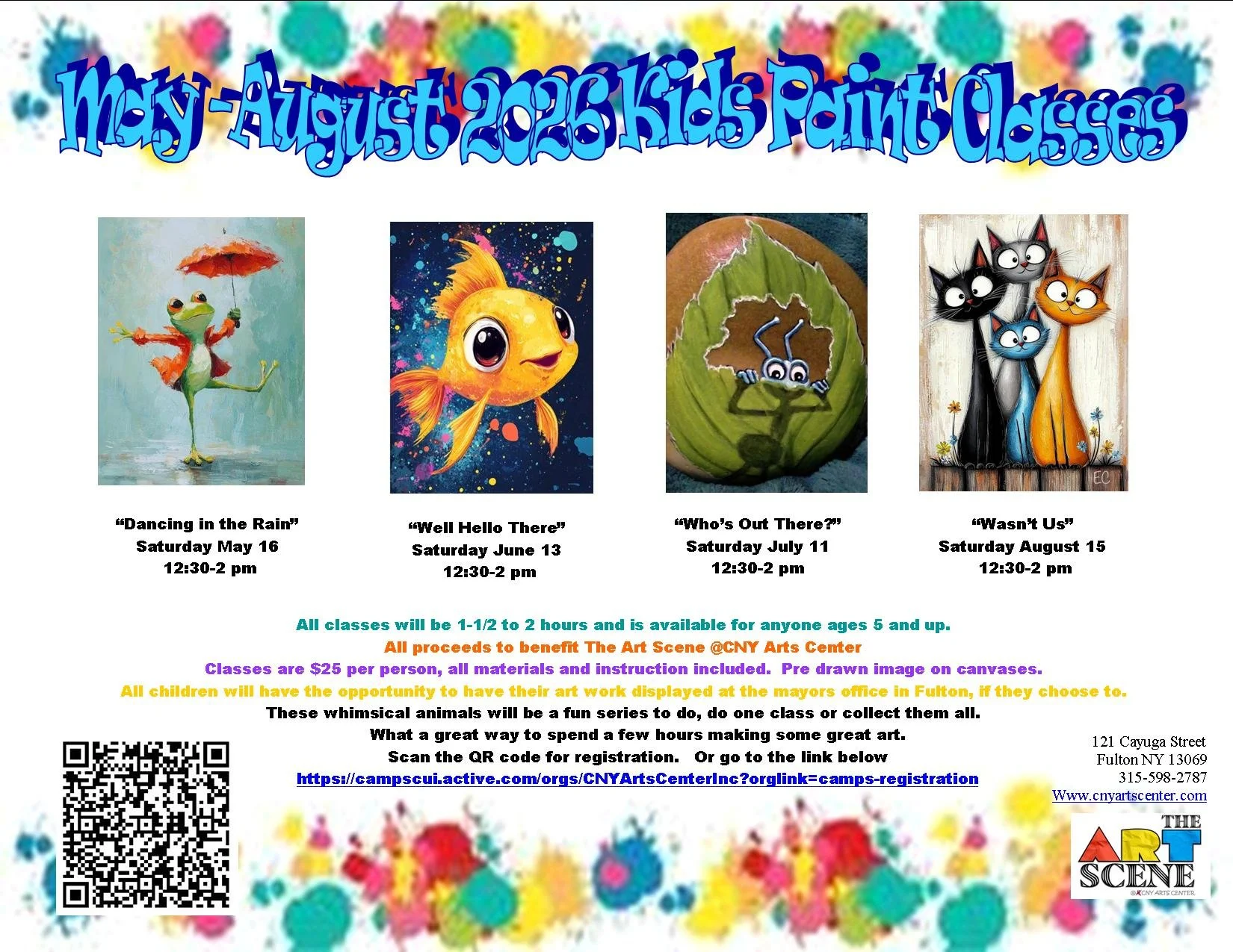 Kids Paint Class- Who's Out There
