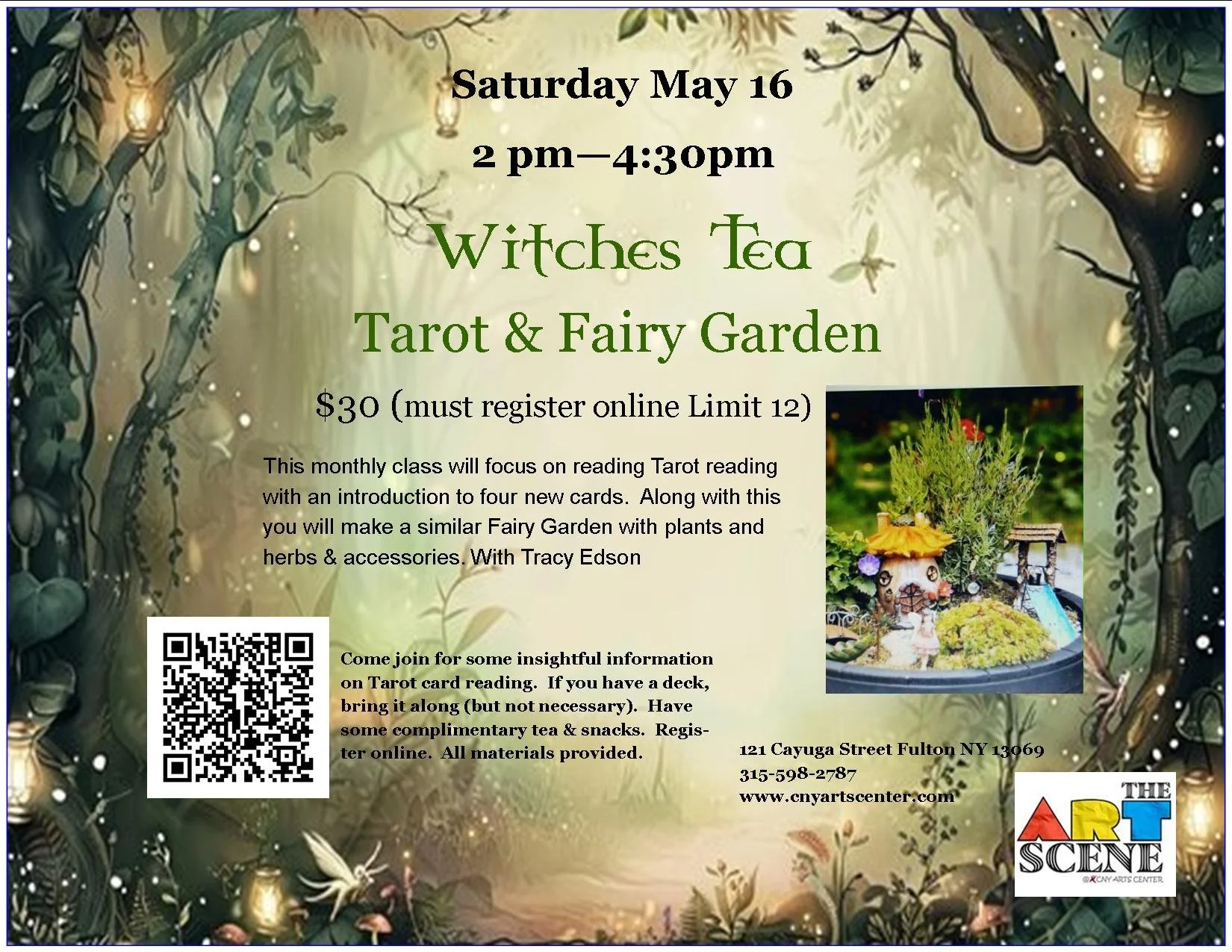 Witches Tea Tarot and Fairy Garden