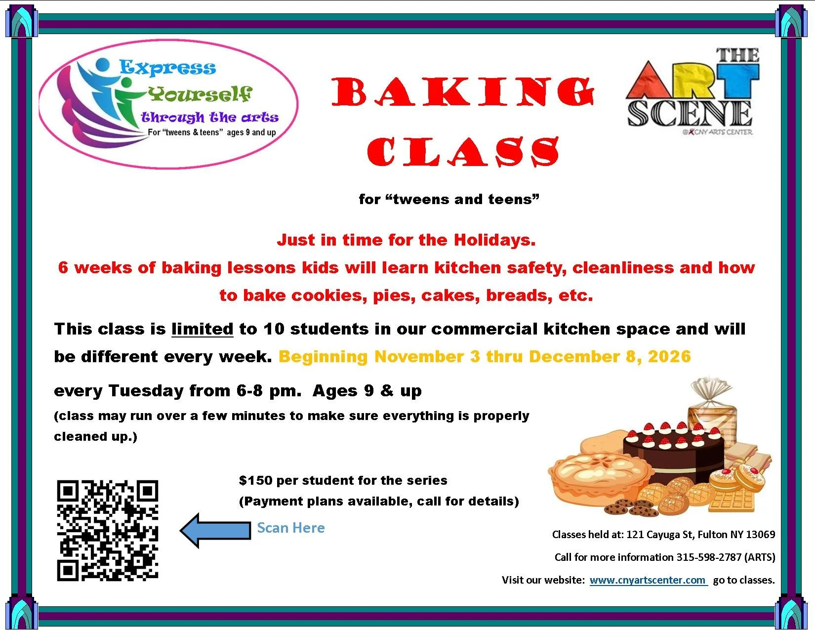 Week 3 of Tween Baking Class
