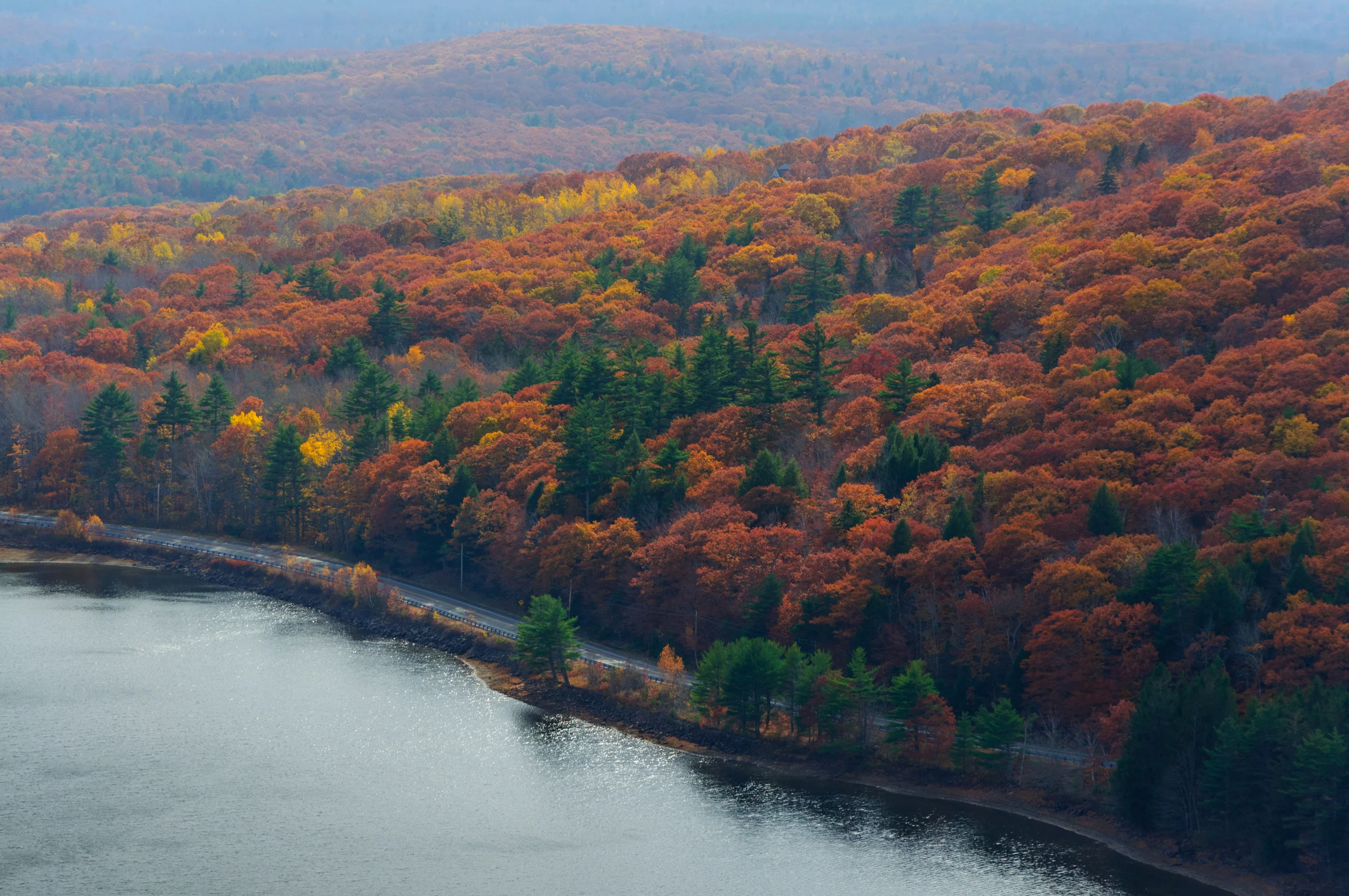 Ragged Mountain, Camden, Maine, USA. November 2015