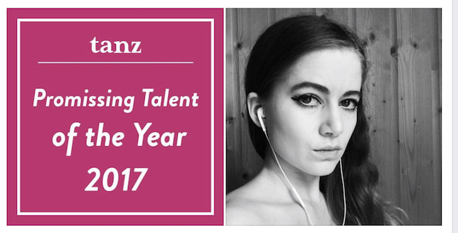 Thanks German Tanz Magazine for making me one of their selection in the yearbook 2017