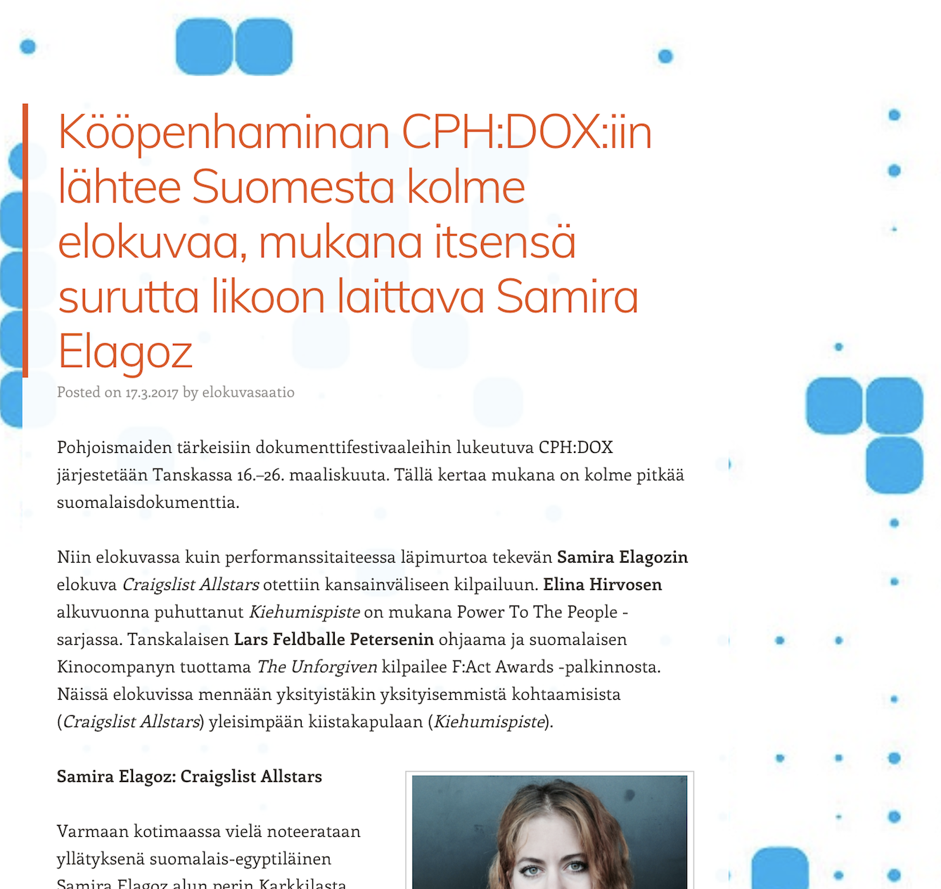 SESSIO.FI Interview: "Finnish films at CPH:DOX"