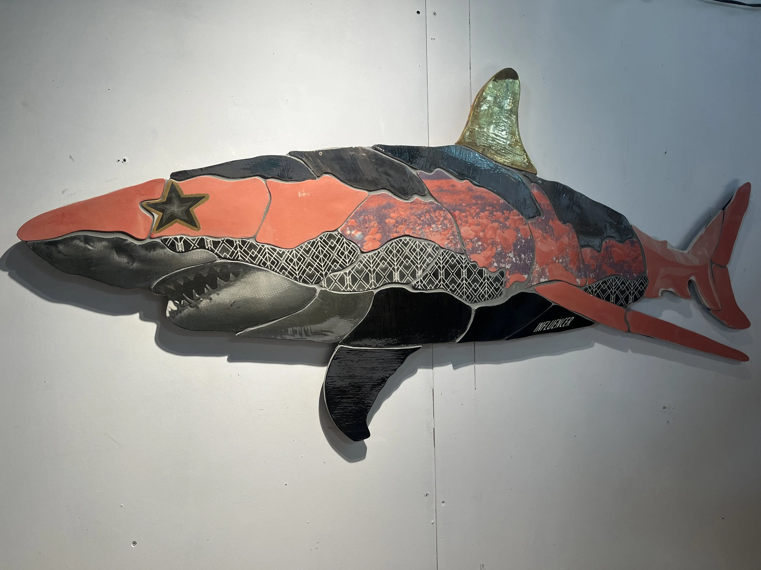 Influencer, 2025, Screen-printed porcelain with gold and platinum luster