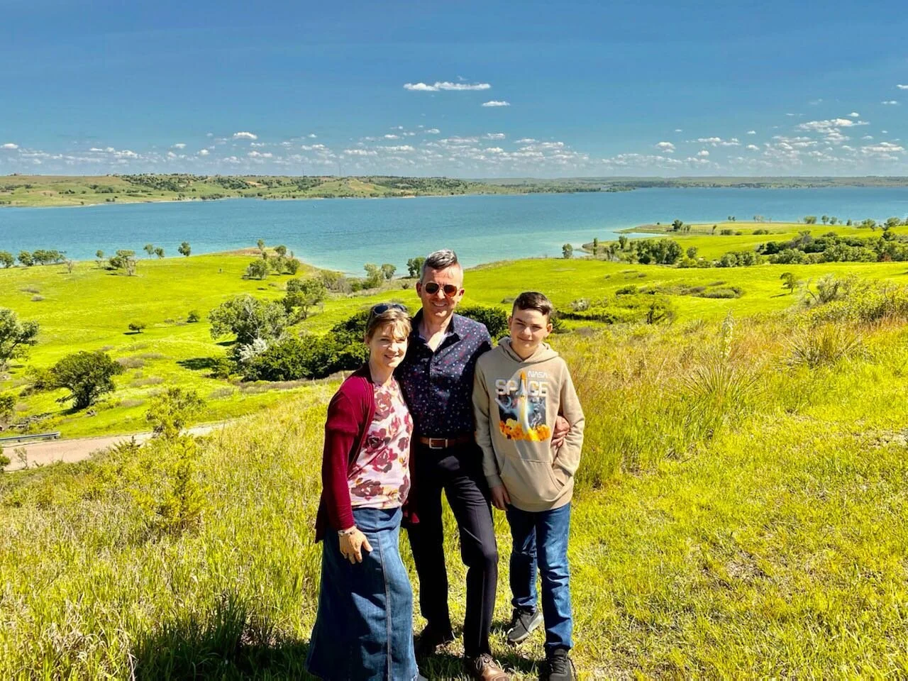 Beautiful scenery in Kansas...and a beautiful day, too!