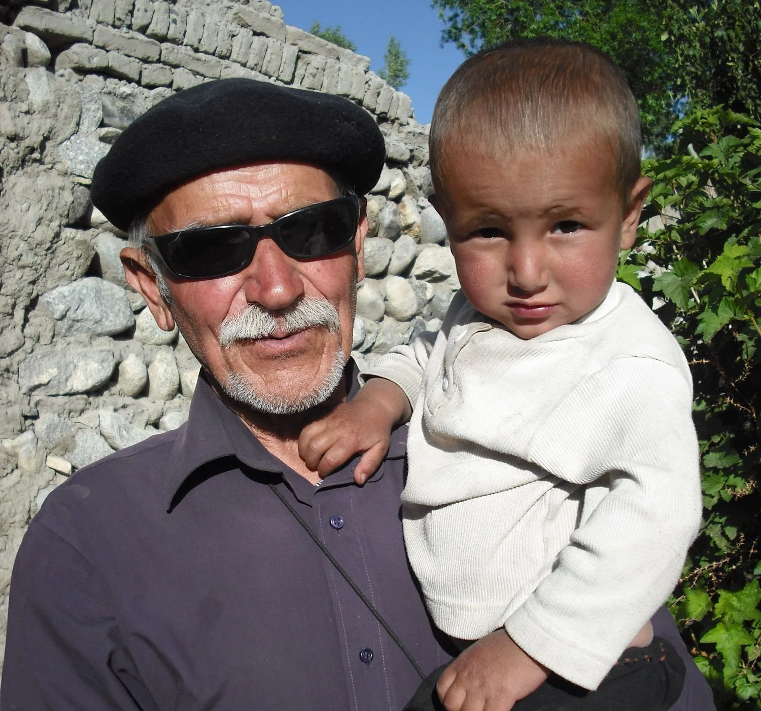 Shirinbek and an Afghan relative