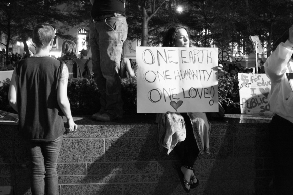 8 October 2011 Revival of the hippie philosophy in Zuccotti park.