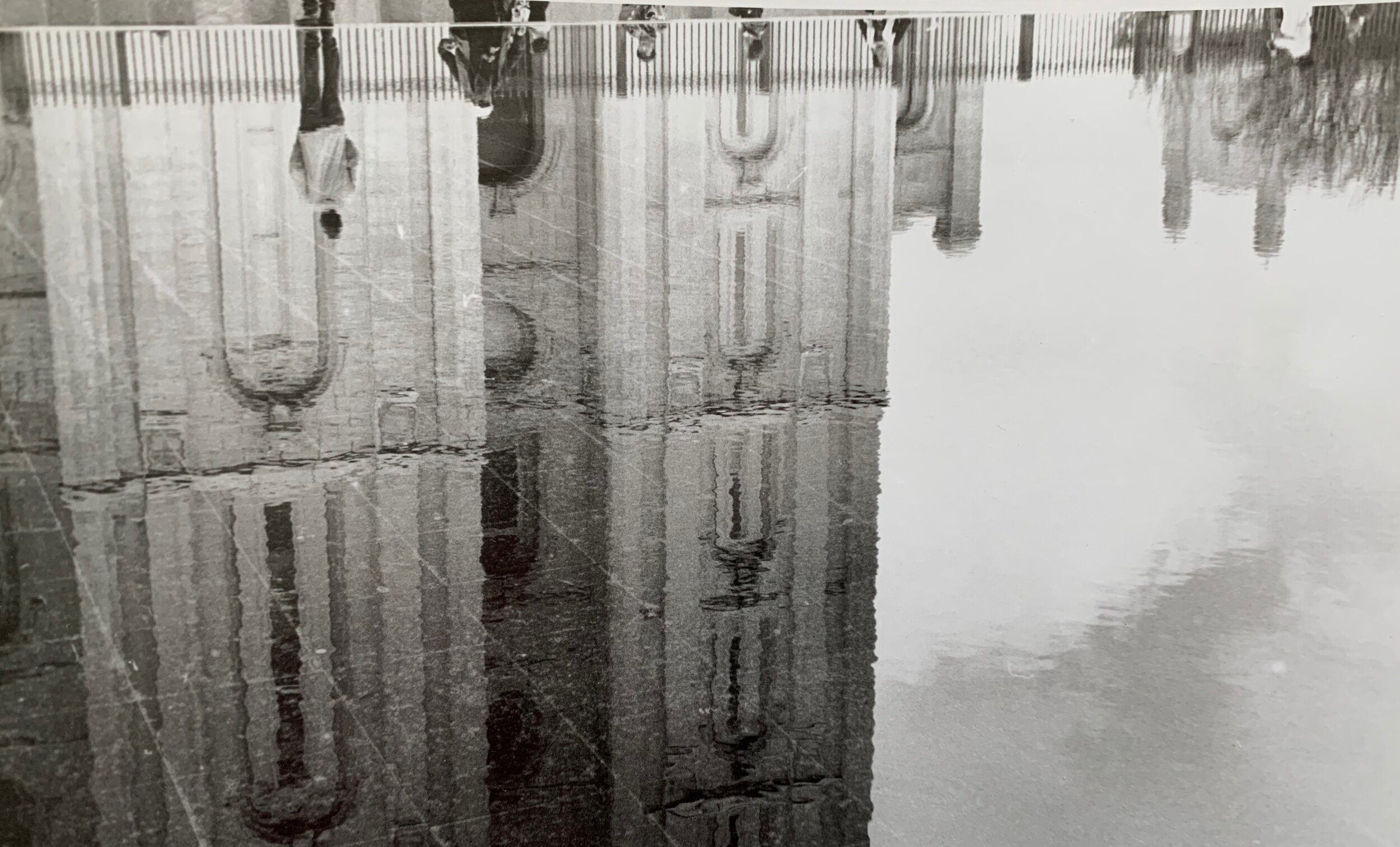  Analog print: Reflection pool in front of the Mormon Temple, Salt Lake City, Utah, 2019 