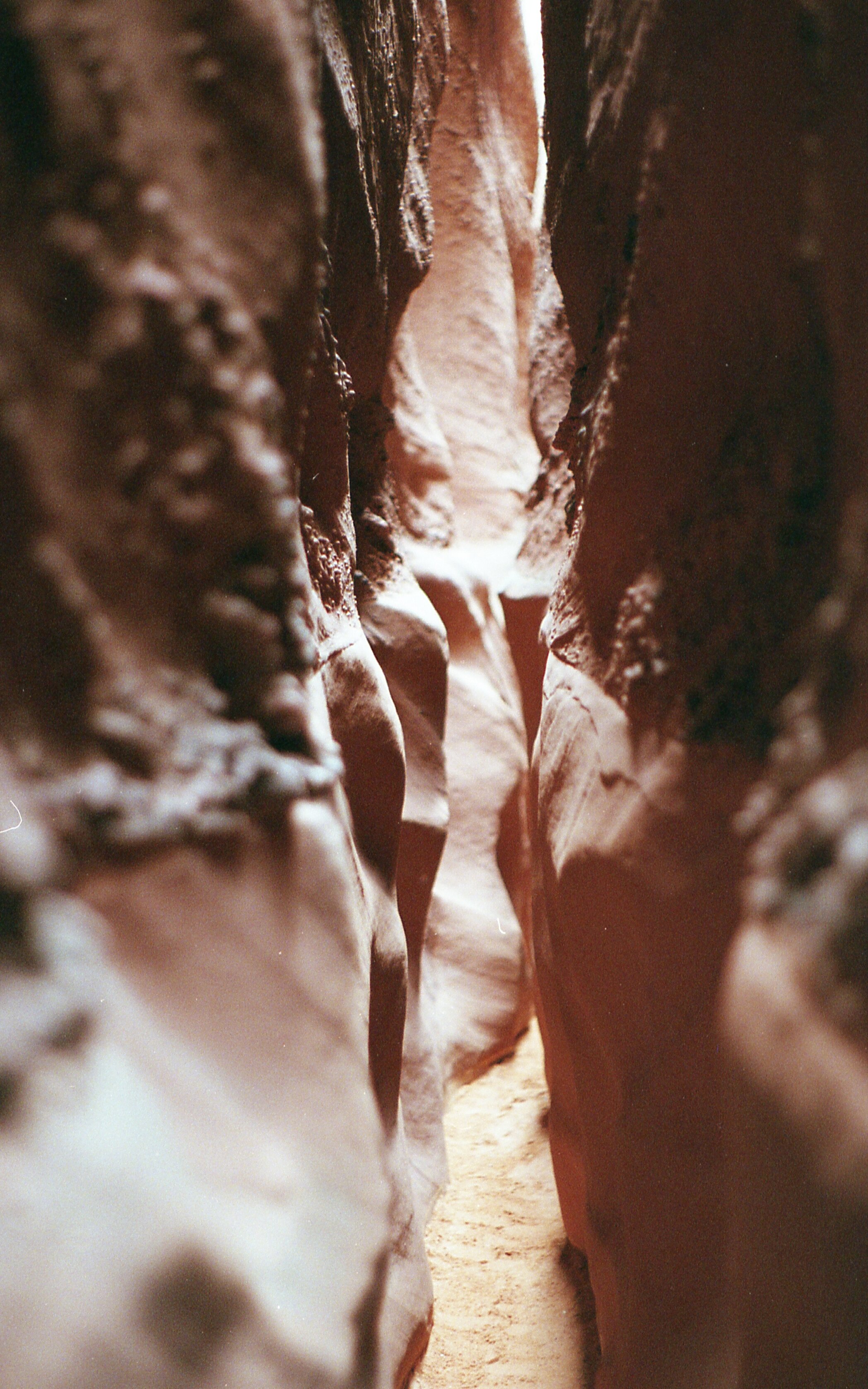  Digital scan of color film: Slot canyon in Grand Staircase-Escalante National Monument, Utah, 2019 