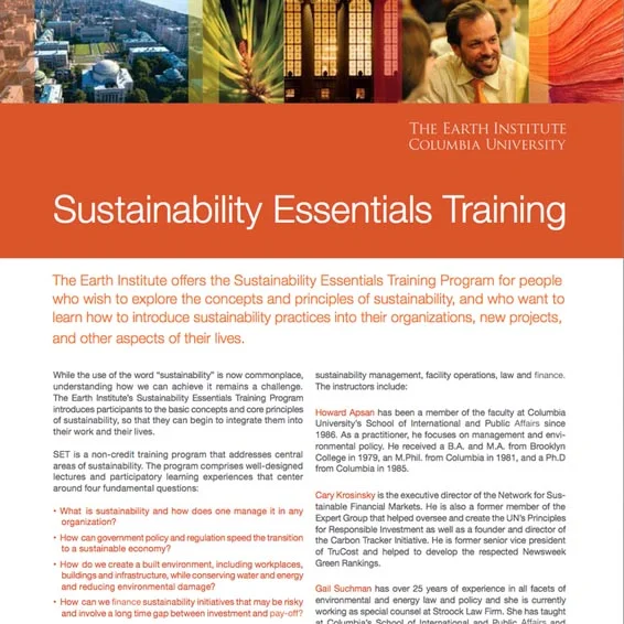 SET - Sustainability Essentials Training